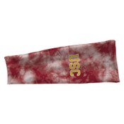 USC Trojans League Cardinal Tie Dye Stretch Headband